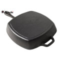 Pré-assaisonné Carré Carré Grill Pan, 10.25 pouces